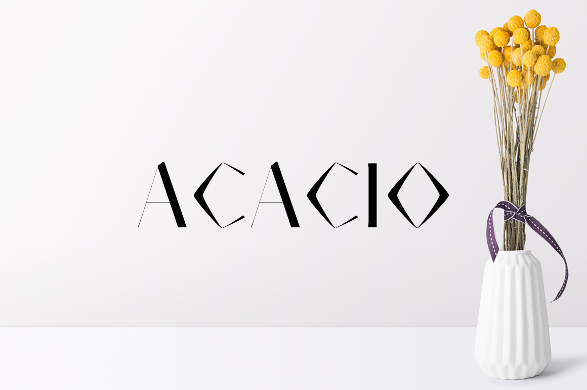 Acacio: A Whimsical Display Font for Branding Magic