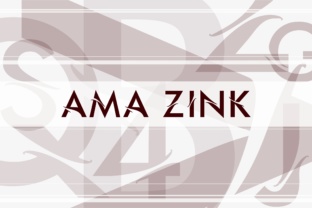 Ama Zink Display Font for Handmade Creations