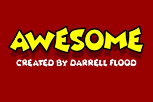 Awesome: A Bouncy, Cartoony Font for Creative Makers