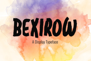 Bexirow Font for Bold and Playful Craft Projects