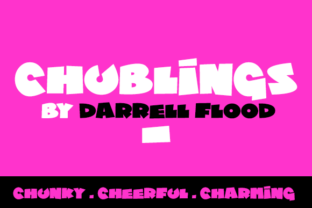 Chublings: A Playful Display Font for Creative Projects