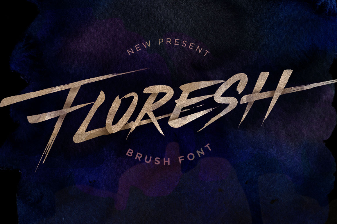 Floresh: The Hand-Brushed Font for Stunning Display Design