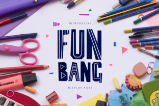 Fun Bang: A Geometric Font for Bold Editorial Design