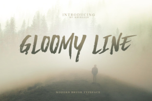 Gloomy Line Font for Edgy Creative Projects