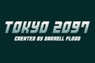 Modern Typography with Tokyo 2097 Font