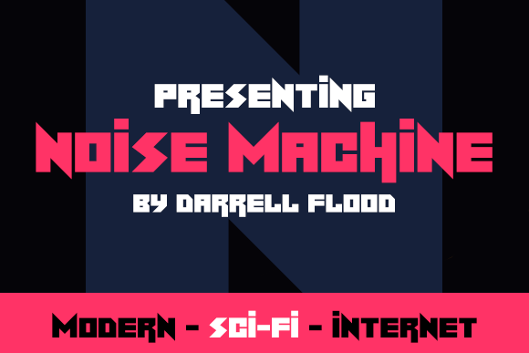 Noise Machine Font for Creative Makers and Designers