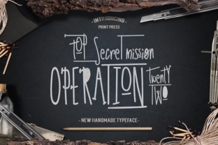 Operation 22: A Handcrafted Display Font for Editorial Elegance