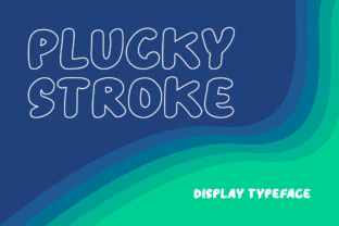 Plucky Stroke: A Modern Display Font for Bold Visuals