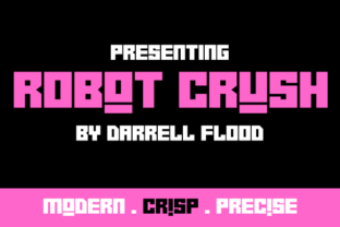 Robot Crush: A Bold Display Font for Modern Branding