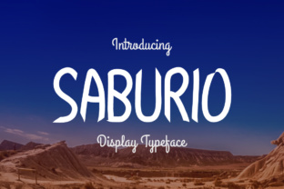 Saburio: A Bold Display Font for Modern Branding