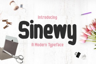 Sinewy: A Playful Display Font for Web Design