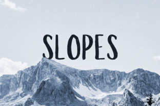 Slopes: A Handmade Brush Font for Vintage and Handmade Editorial Design