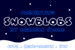 Snowblobs: A Fun, Cute Display Font for Winter-Themed Web Design