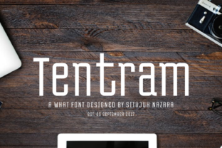 Tentram Font for Retro Mobile-Inspired Web Design