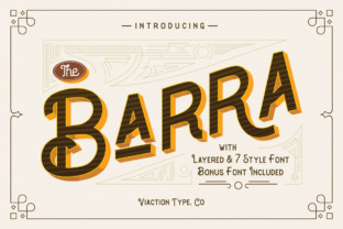 The Barra: A Vintage Painter Style Font for Modern Branding
