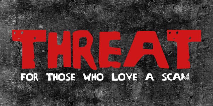 Threat: A Bold Display Font for Creative Crafters and Printables